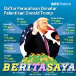 Daftar Perusahaan Kucurkan Jutaan Dolar buat Pelantikan Trump